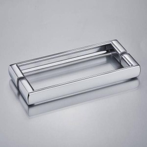 YM-051 Chinese main entrance glass door d type pull handle square one side zinc alloy door handle
