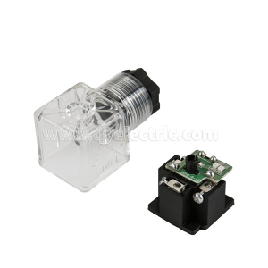 DIN 43650A  Solenoid valve connector LED with Varistor protection against overvoltage