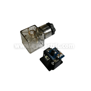 DIN 43650A  Solenoid valve connector LED +Parallel diode for transient overvoltage suppression