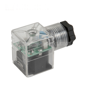 DIN 43650A  Solenoid valve connector Bridge rectifier+LED +VDR