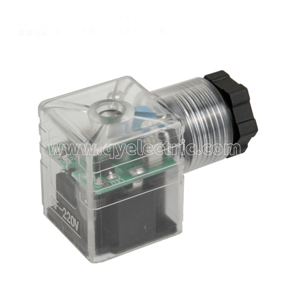DIN 43650A  Solenoid valve connector Bridge rectifier+LED +VDR Featured Image