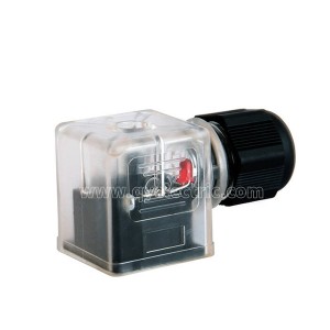 DIN 43650A LED with Indicator or Light ,External thread,IP67,Female power connector Solenoid valve connectors
