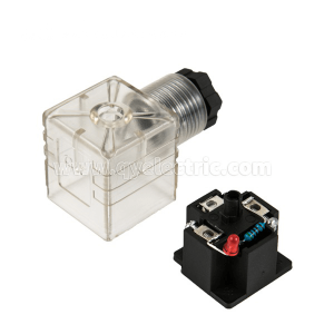 DIN 43650A PG9 M18 Solenoid valve connector LED with Indicator DC24V VOLT,AC220V VOLT
