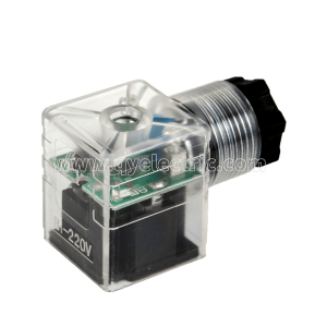 DIN 43650A Conector da válvula solenóide meia-wavw saída do retificador cerca de 50% entrada + proteção de diodo + LED + VDR