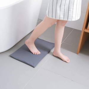 Custom Quickly Absorbed Water Anti Slip Foot Powder Soft Diatomite Bath Mat