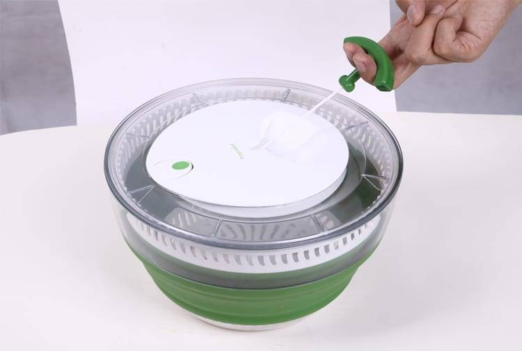 Food Grade Tinplate Cooker Oven -
 Kitchen Tools Salad Mixer Plastic Manual Fruit and Vegetable Salad Spinner – Yisure