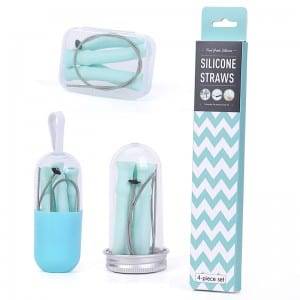 Safety Reusable Foldable Silicone Drinking Straws
