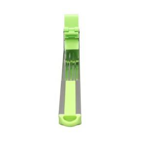 Household Stainless Steel Fruit Tongs Corer Tools Windmill Watermelon Slicer Cutter