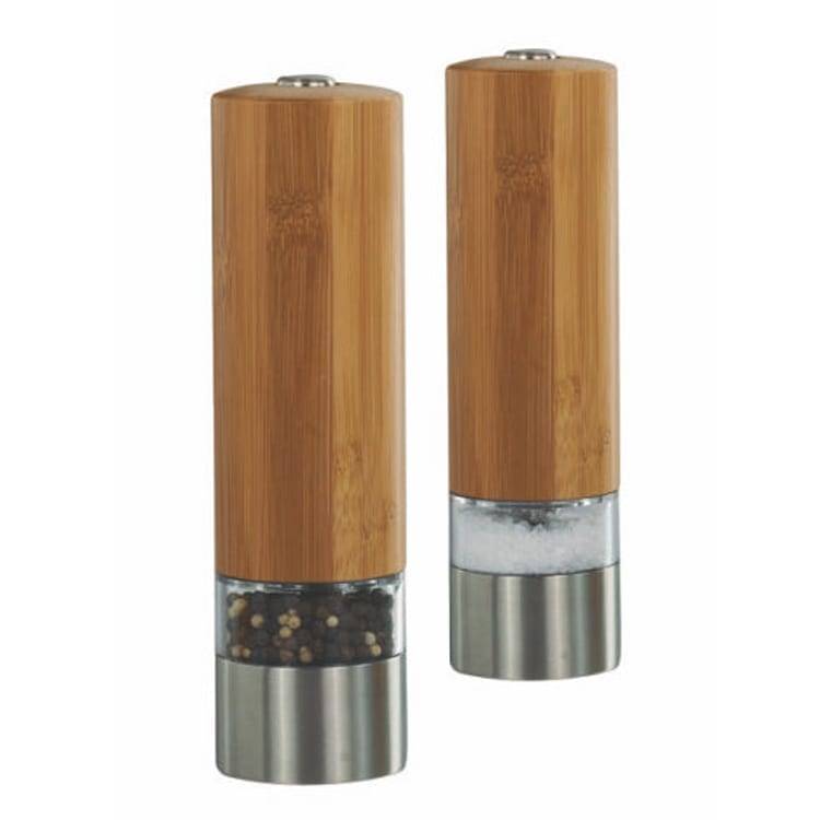 Galvanized Packing Steel Strip Wooden Pepper Mill -
 Bamboo Electric Salt Pepper Grinder 9511 Bamboo Electric Pepper Mill – Yisure