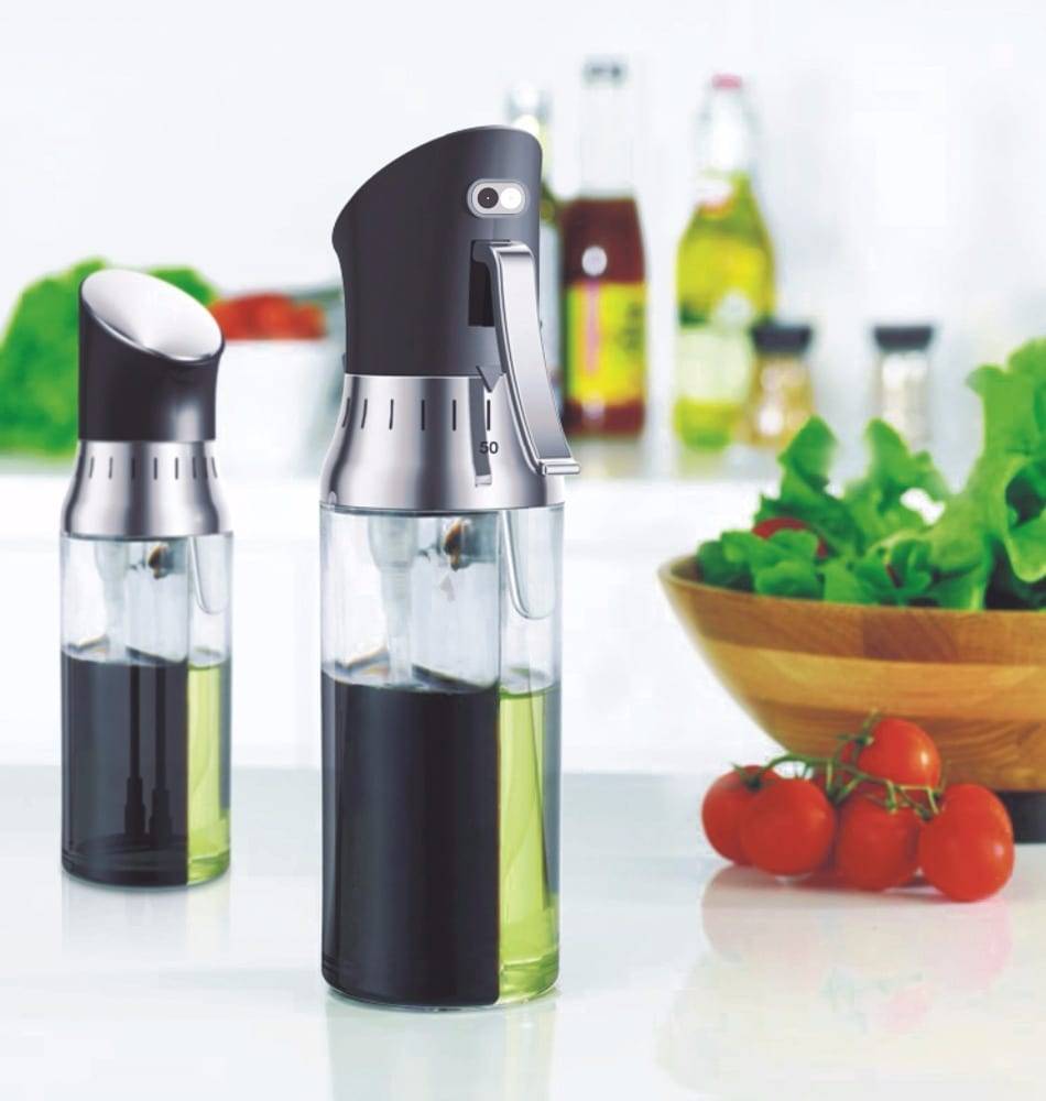 Patterned Aluminum Roll Mirror Mini Slicer -
 New Amazon 2-in-1 Olive Oil Cooking Dispenser Spraying Bottle – Yisure