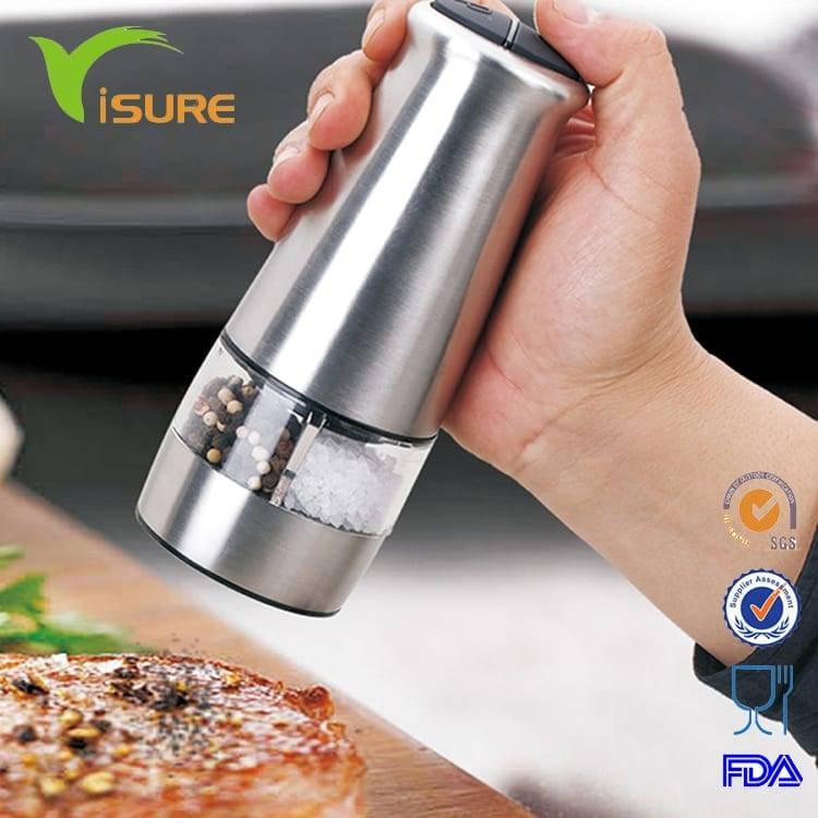 kitchen tool plastic  2 in 1 Electric pepper grinder