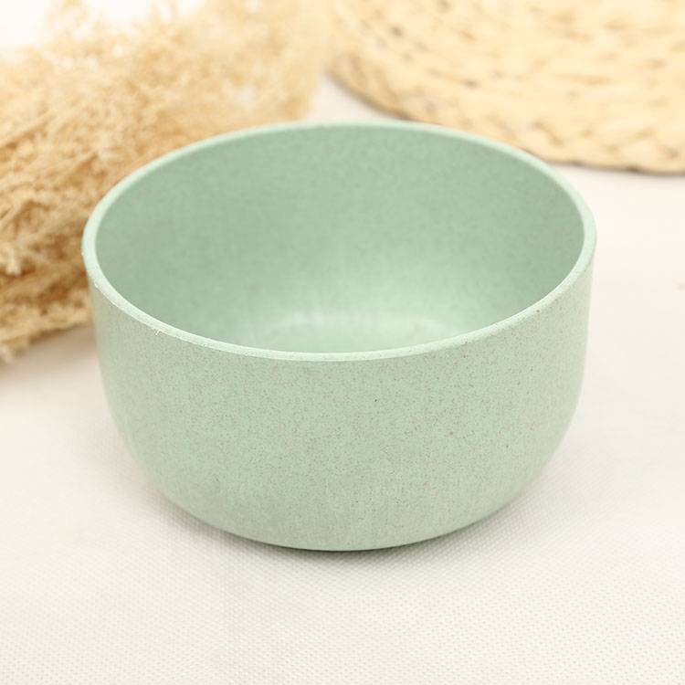 Food Safe 4 color Healthy Wheat Straw Plastic Rice Bowl Popular Europe Standard High Quality Plastic Mixing Bowl