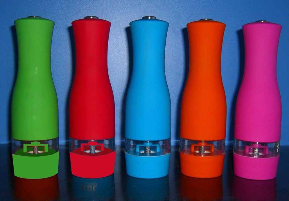 Hot multi – color optional electric salt and pepper mill
