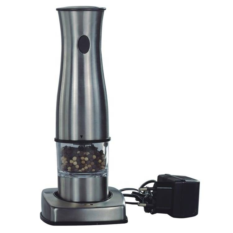 electric pepper mill rechargeable salt and pepper grinder