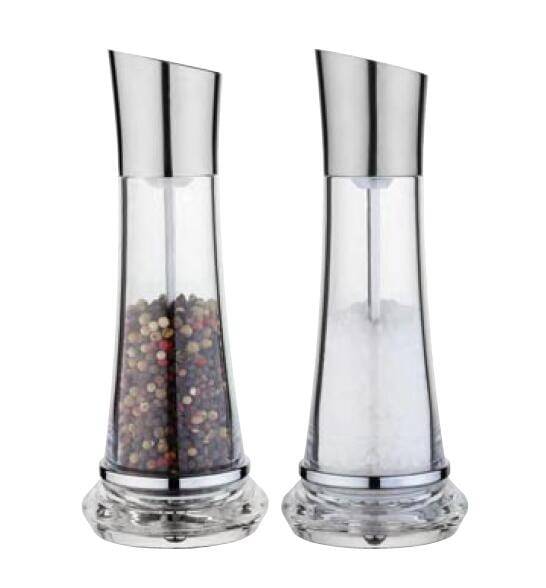 Electric Stainless Steel Salt and Pepper Mills with light