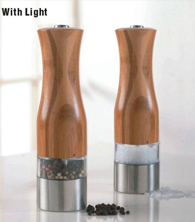 Hot multi - color optional electric salt and pepper mill
