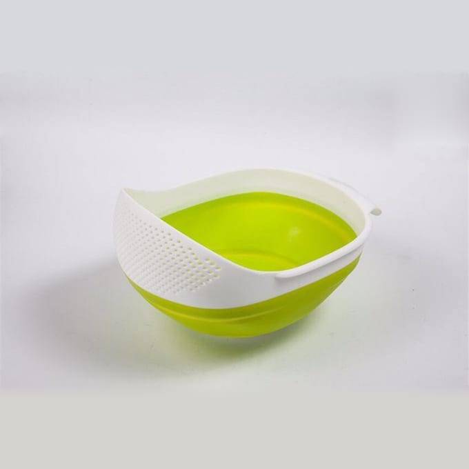 Matt Color Steel Coil Electric Milk Mixer -
 Plastic Foldable Collapsible Strainer Vegetable Strainer And Mixing Bowl – Yisure
