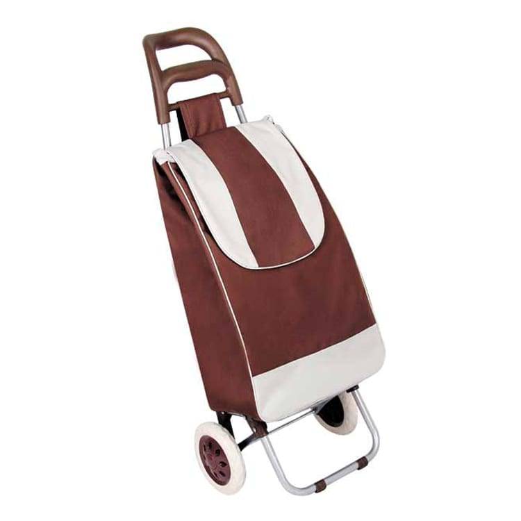 Light weight Wheeled Shopping Trolley Bag – Heavy Duty Collapsible Rolling Cart