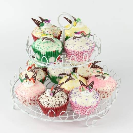 New 2 tier cupcake stand with 15 pcs for wedding, party