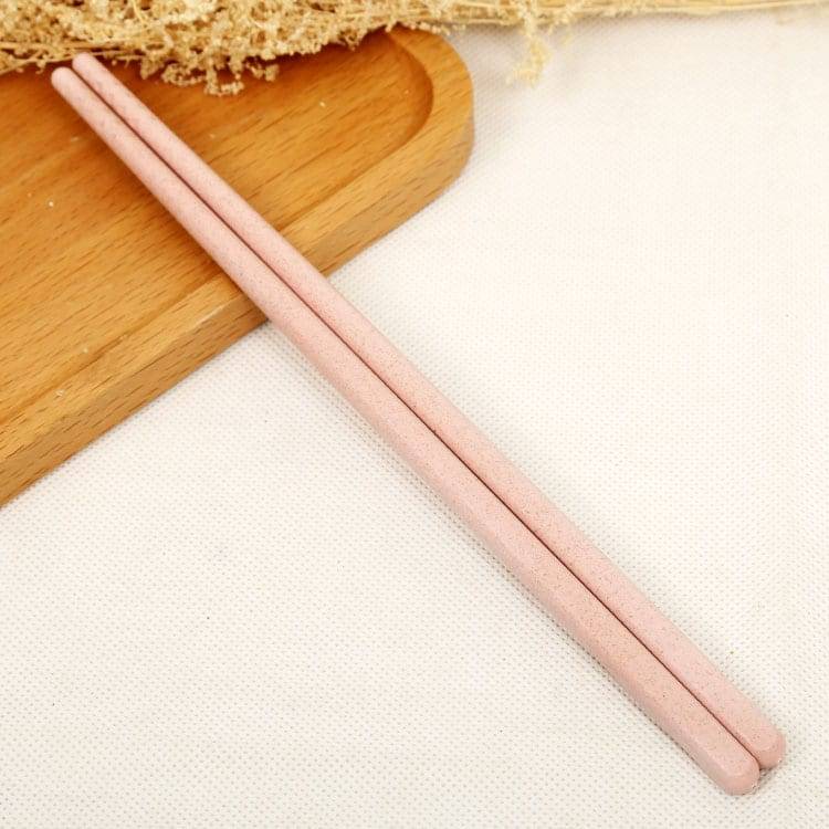 4 Color Wheat Straw Chopsticks 4 Pairs Concave Head Strong Ultra Lightweight Anti-skip Chopsticks
