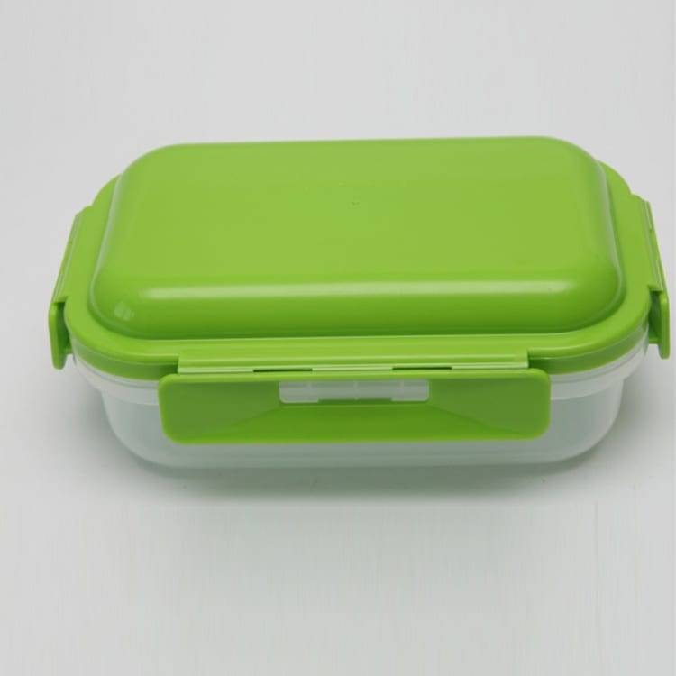 BPA free Crisper Microwave Freeze Lunch Box with cool pack inside the lid