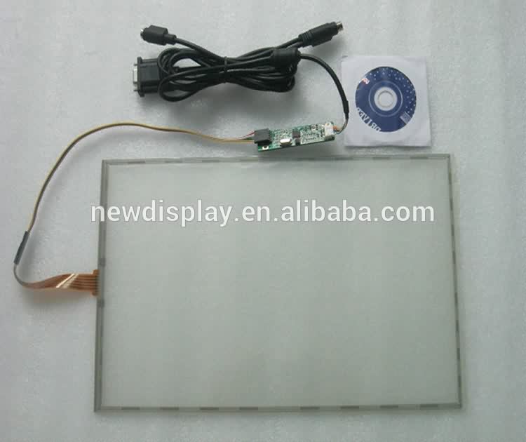 China 10.4 inch 5 wire Resistive touch screen with usb controller 