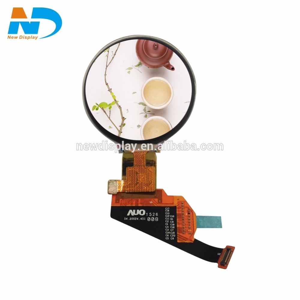 Chinese wholesale Lcd Readout - 1.13" 128*128 circular LCD display with Yellow color – New Display