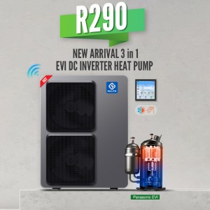 R290 10kw 13kw 16kw 20kw Air to water Heat Pump Flamingo Series Full DC Inverter for heating/cooling /hot water