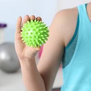 Balle de massage - Balle épineuse pour massage du dos des tissus profonds, masseur de pieds, thérapie musculaire des tissus profonds sur tout le corps