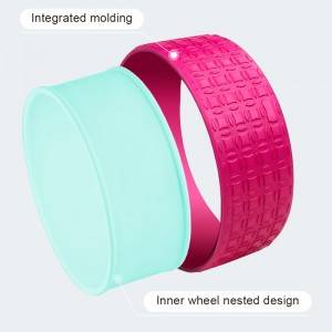 Yoga Wheel Roller untuk Sakit Punggung, Peregangan, Meningkatkan Fleksibilitas, dan Tikungan Punggung