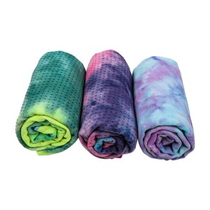 Tie dye Super Soft, absorbente de sudor, antideslizante Bikram Hot Yoga Towels