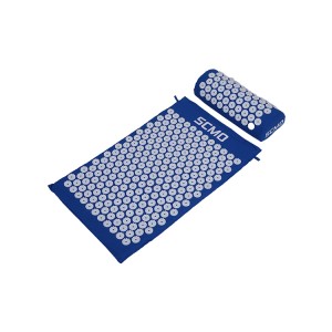 Acupressure Mat and Pillow Set with Carry Bag Acupuncture Pad for Back or Neck Cotton Massage Mat and Pillow Set