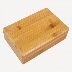 Bamboo Yoga Block, Bamboo Handstand Block,Support Brick to Deepen Poses, Improve Strength and Aid Balance and Flexibility, Non-Toxic, Odorless, and Water-Resistant