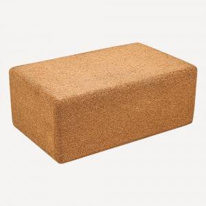 Natural Cork- Cork Yoga Brick Non-Slip – Ecologically Manufactured – Essential Yoga Equipment – Cork Yoga Block with Easy Grip Surface