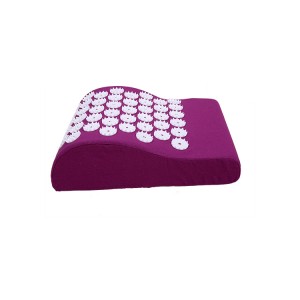 Custom color round spike and eco-friendly cotton acupressure neck pillow with sponge filling