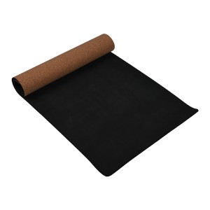OEM Wholesale Pattern Custom Design Cork Natural Rubber Yoga Exercise Yoga Mat