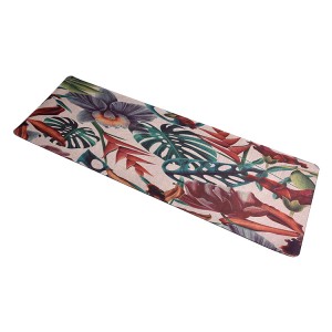 Eco Friendly Natural Rubber Yoga Mat with Non Slip Suede fabric, Premium Print Exercise Fitness Mat for All Types of Yoga