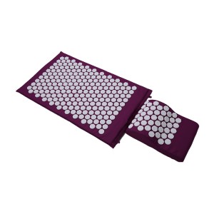 Flower of life spike high quality acupressure massage mat best back pain relief acupressure mat and pillow set