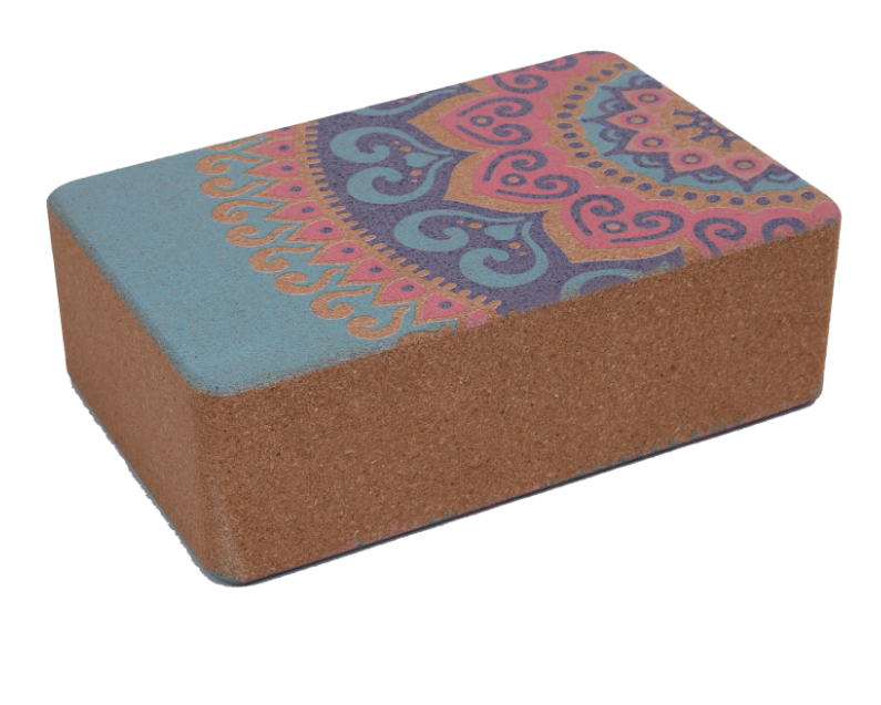Top Quality Yoga Mats Makro -
 custom print natural high quality high density gym fitness Cork Yoga Block brick – NEH