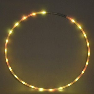 LED Hula Hoop Voll wiederaufladbar und zusammenklappbar - 14 farbige Blinker und wechselnde LED-Leuchten - Mehrere Hoola Hoops für Erwachsene und Kinder