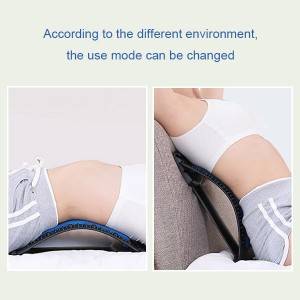 MagicBackSupport Multi-Level Low Back Stretching Device, Therapeutic Lumbar Equipment, Relief for Back Pain, Waist Massager,