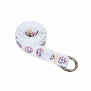 Polyster Colored Yoga Strap with design
