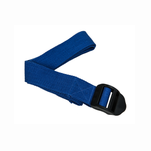 Cinturino Yoga in poliestere-cotone colorato con fibbia in plastica o metallo.