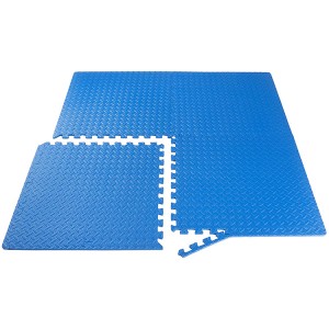 Tapis d'exercice puzzle avec carreaux imbriqués en mousse EVA pour l'exercice, la gymnastique et le sol de protection pour gymnase à domicile