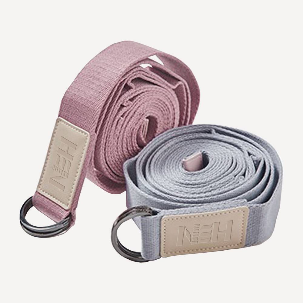 Hot New Products Hot Yoga Towel Canada -
 Polyster-Cotton Colored Yoga Strap with 10 loops – NEH