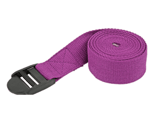 Polyster-Cotton Colored Yoga Strap with Plastic...