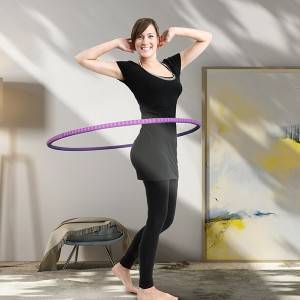 Fitness Hula Hoop1.25kg, Adjustable 11 Detachable Sections Weight Loss Fitness Hula Hoop for Exercise Workout Dancing Steel pipe WH-025