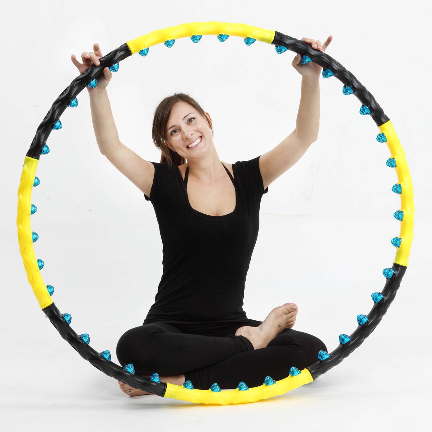 Detachable double row magnetic massage fitness hula hoop WH-004 Featured Image