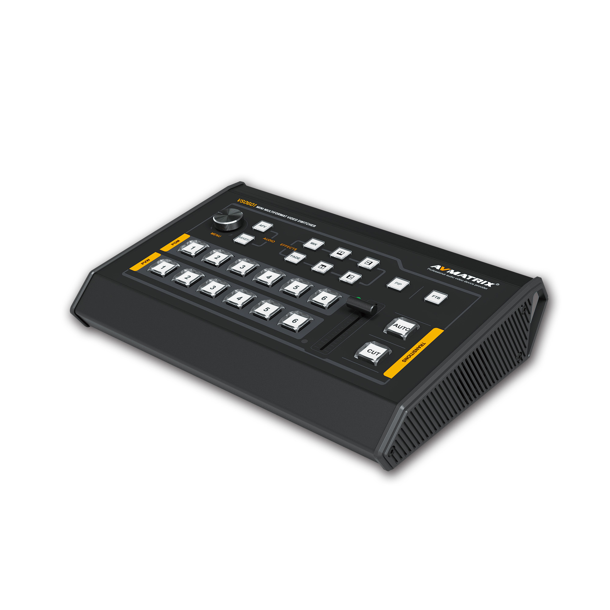 AVMATRIX VS0601 Mini 6 Channel Multi-format Video Switcher Mixer