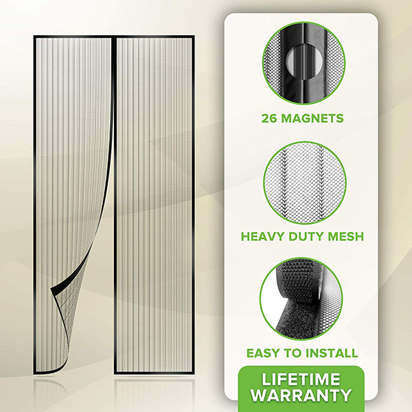 Low price for Anti Mosquitoes Magnetic Door Curtain - magnetic screen door – Crscreen detail pictures